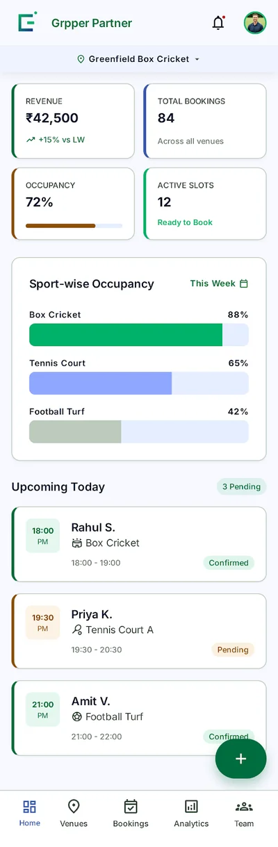 GRPPER Partner Dashboard